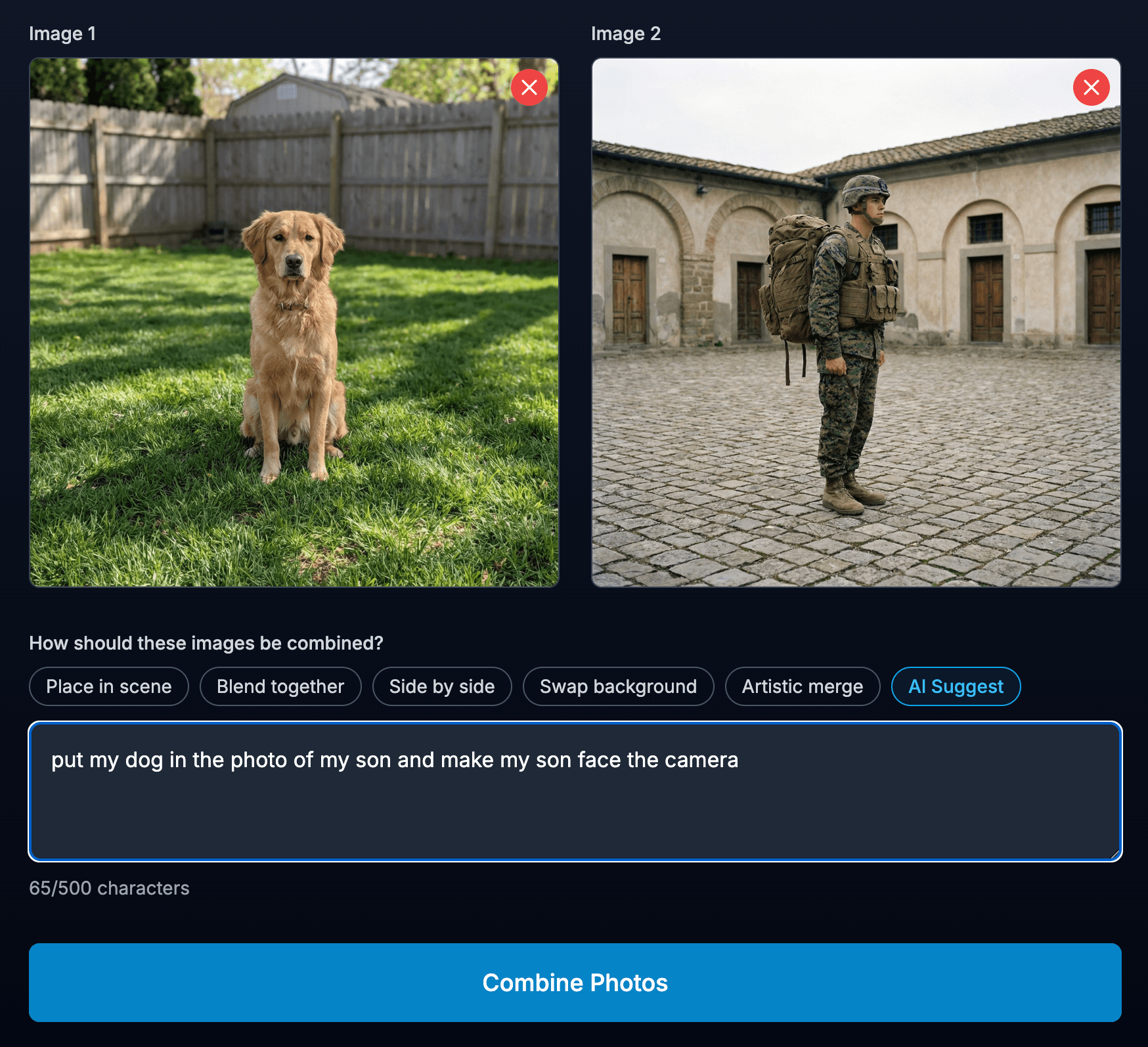 Step 2: Describe how to combine them